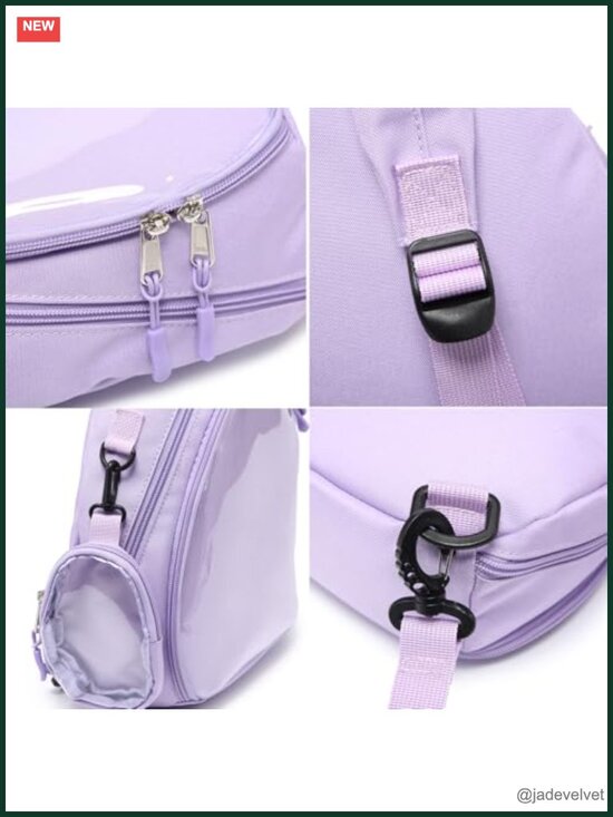 Kawaii Pin Display Chest Pack Single Shoulder Bag Hiking Daypack with Ita Insert